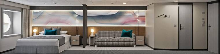 Norwegian Luna Large Oceanview with Round Window (OA) cabin, photo 2 of 3