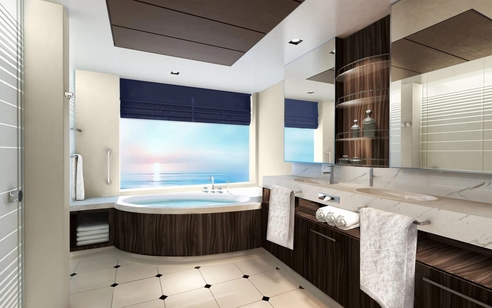 Norwegian Encore The Haven 2-Bedroom Family Villa with Balcony (H6) bathroom