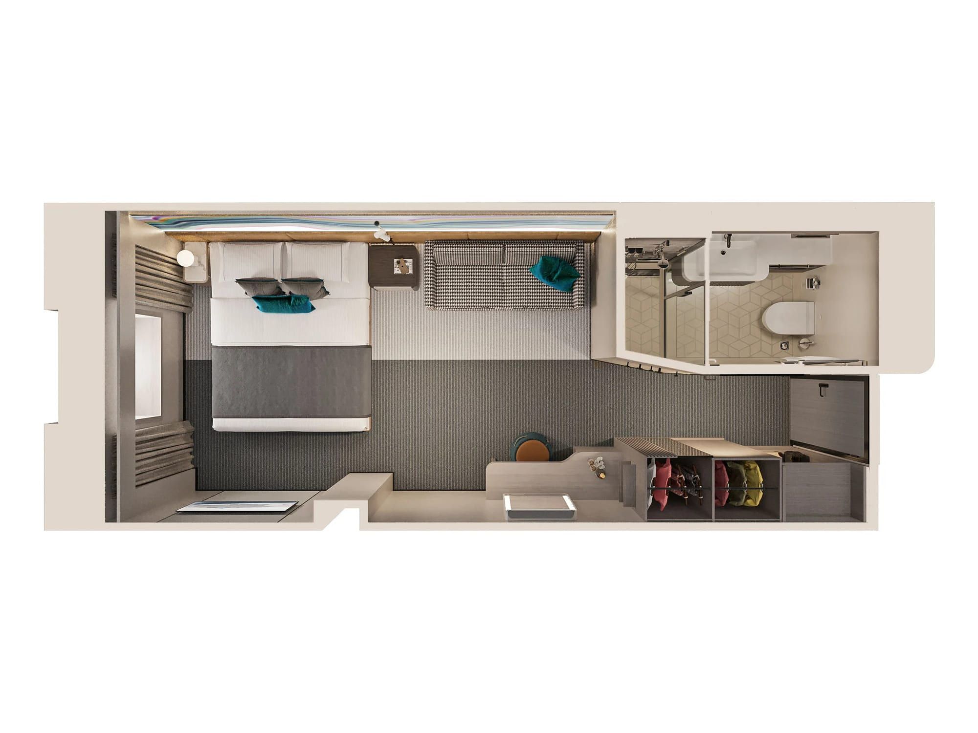 Norwegian Luna Oceanview with Round Window (OB) floor plan