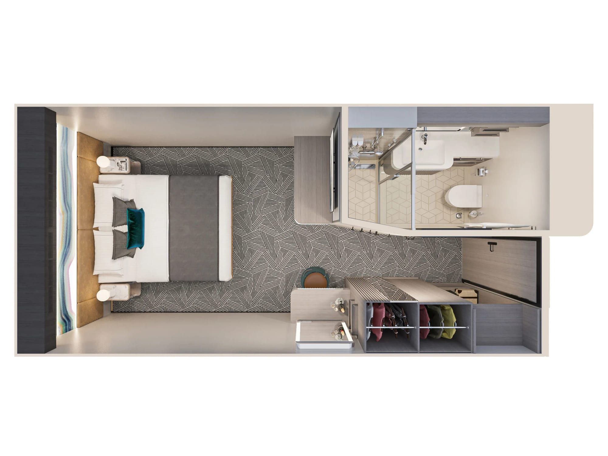 Representative photo: Norwegian Aqua Solo Inside floor plan, photo 1 of 2