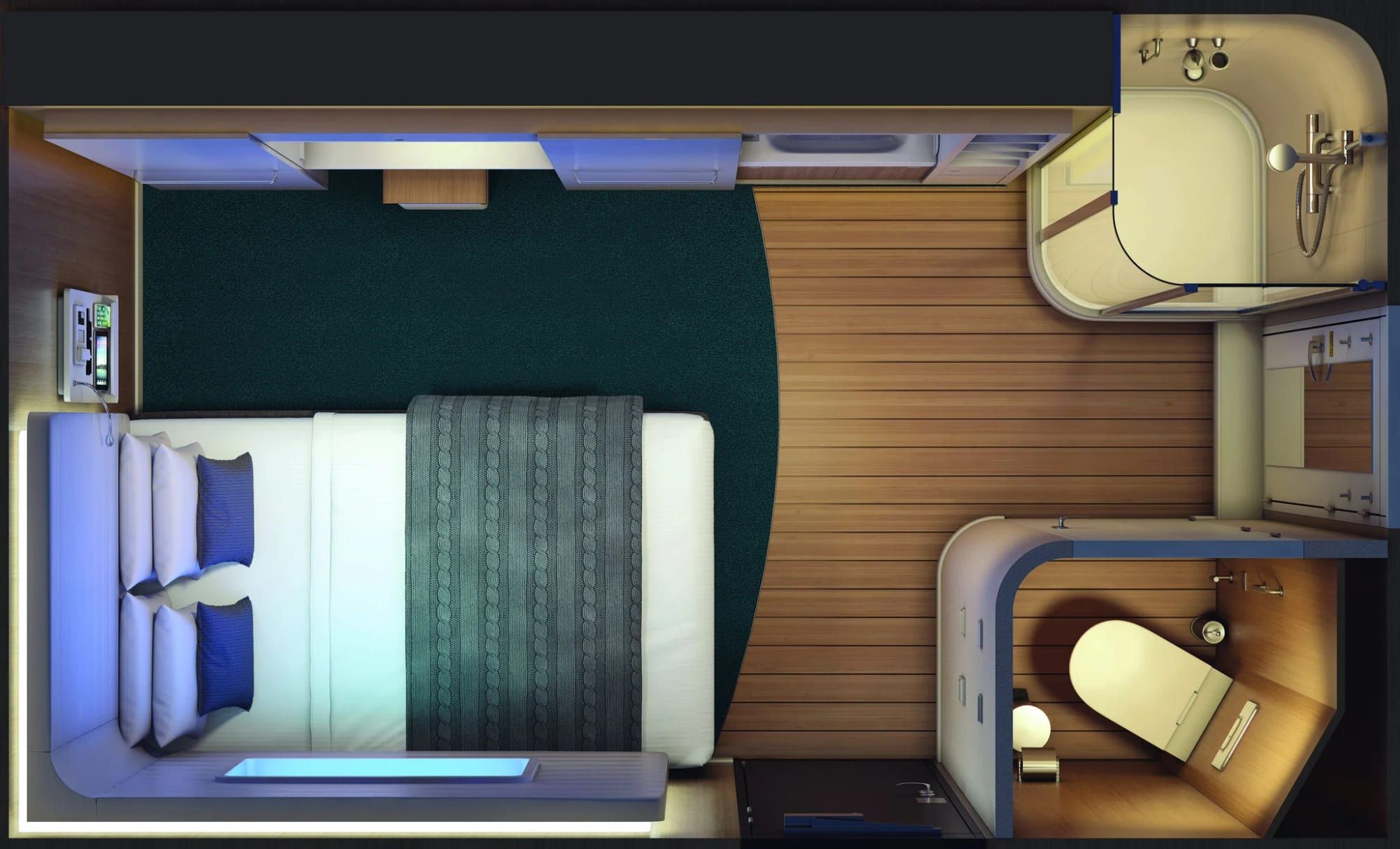 Norwegian Bliss Solo Studio (T1) floor plan
