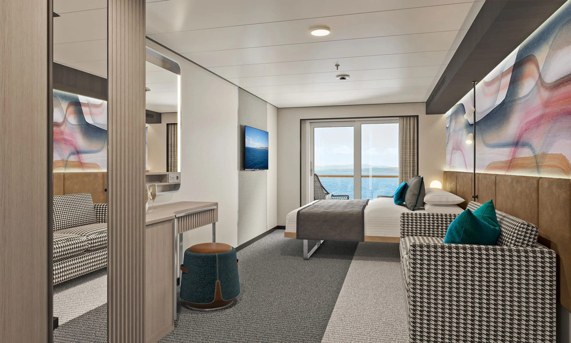 Norwegian Luna Guarantee Club Balcony Suite (MX) cabin, photo 1 of 2