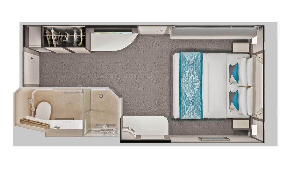 Representative photo: Norwegian Jewel Solo Oceanview floor plan Representative photo: Norwegian Jewel Solo Oceanview floor plan