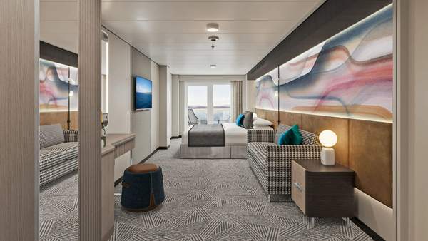 Norwegian Luna Family Club Balcony Suite (M4) cabin, photo 1 of 3