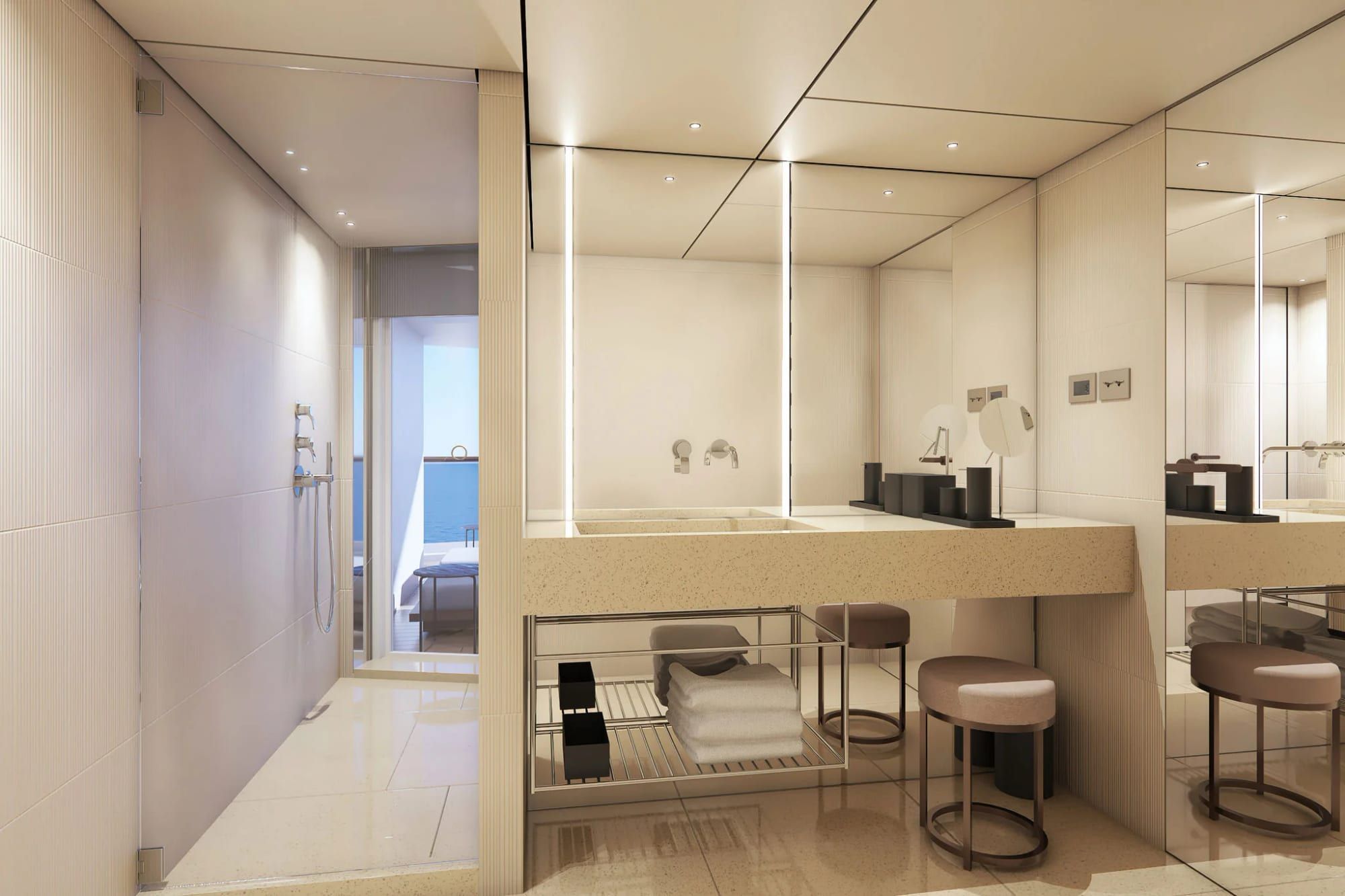 Norwegian Luna The Haven Aft-Facing Penthouse with Large Balcony (HA) bathroom