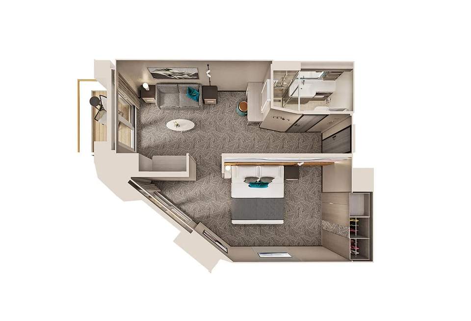 Norwegian Aqua Family Suite with Master Bedroom & Large Balcony (SJ) floor plan Norwegian Aqua Family Suite with Master Bedroom & Large Balcony (SJ) floor plan