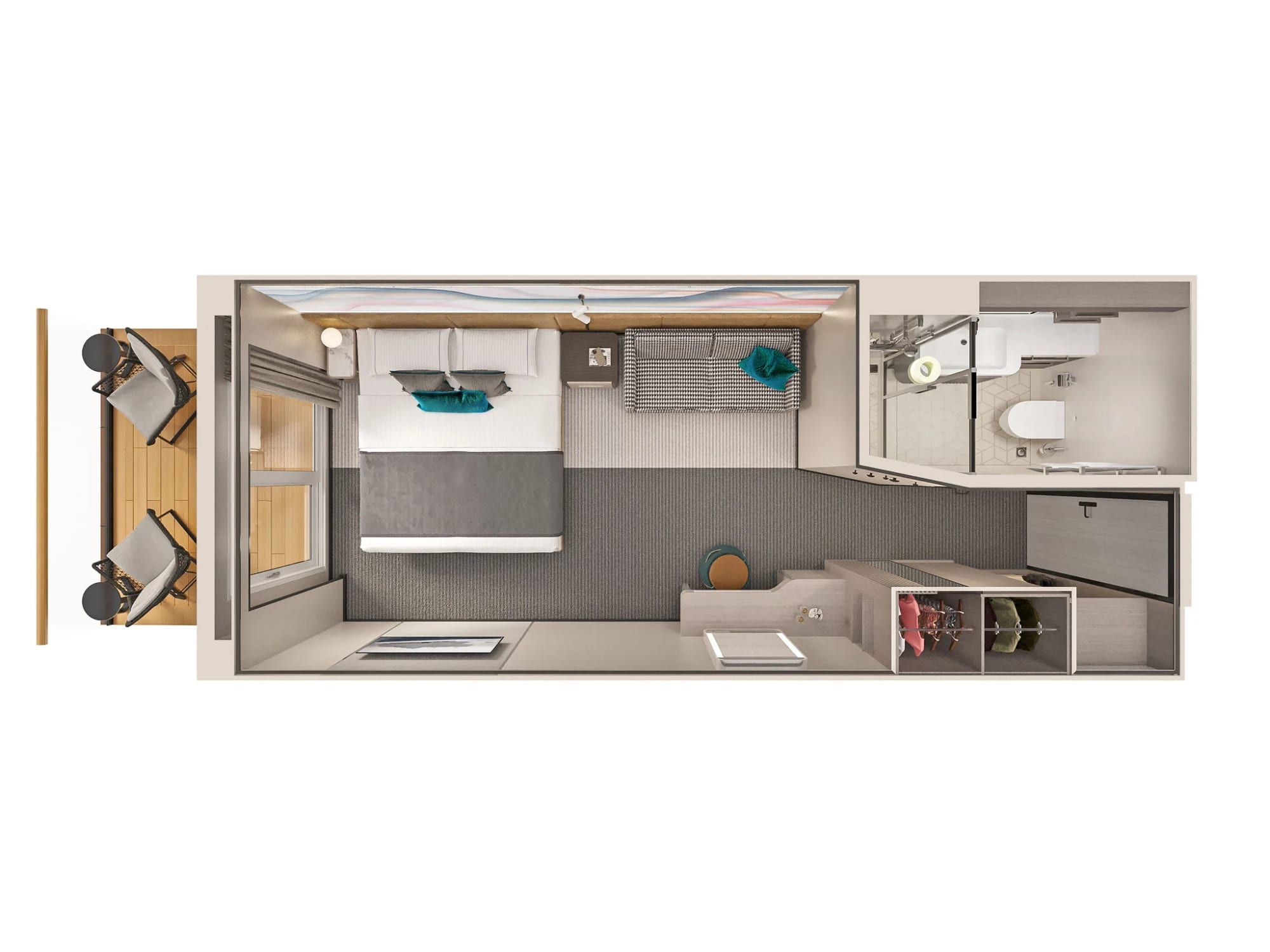 Norwegian Luna Balcony (BB) floor plan