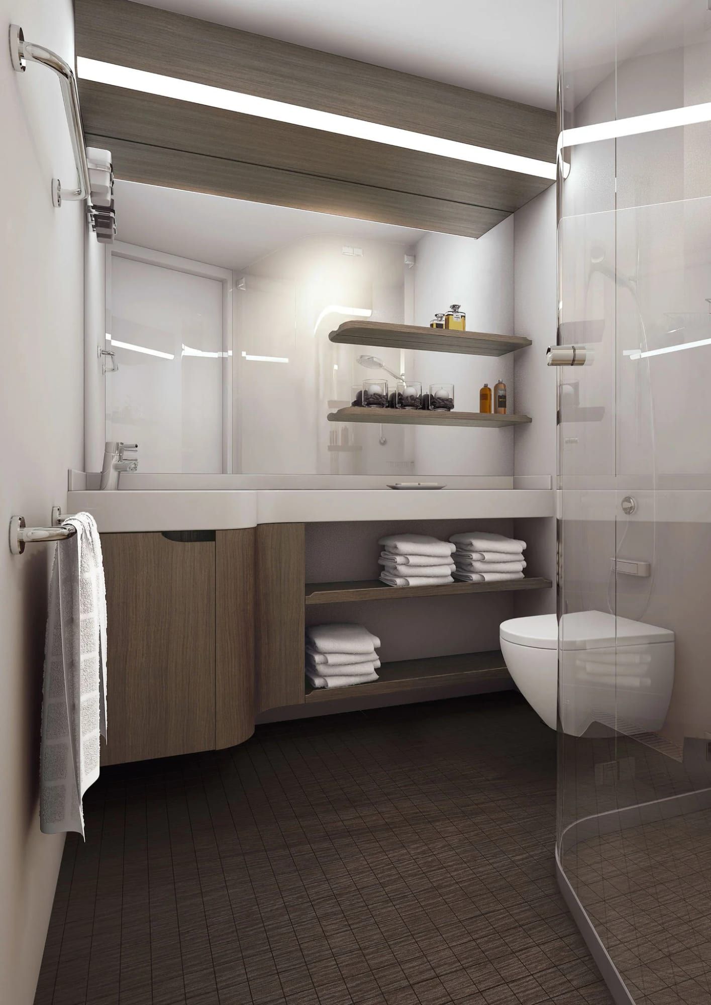 Norwegian Encore Inside (IC) bathroom