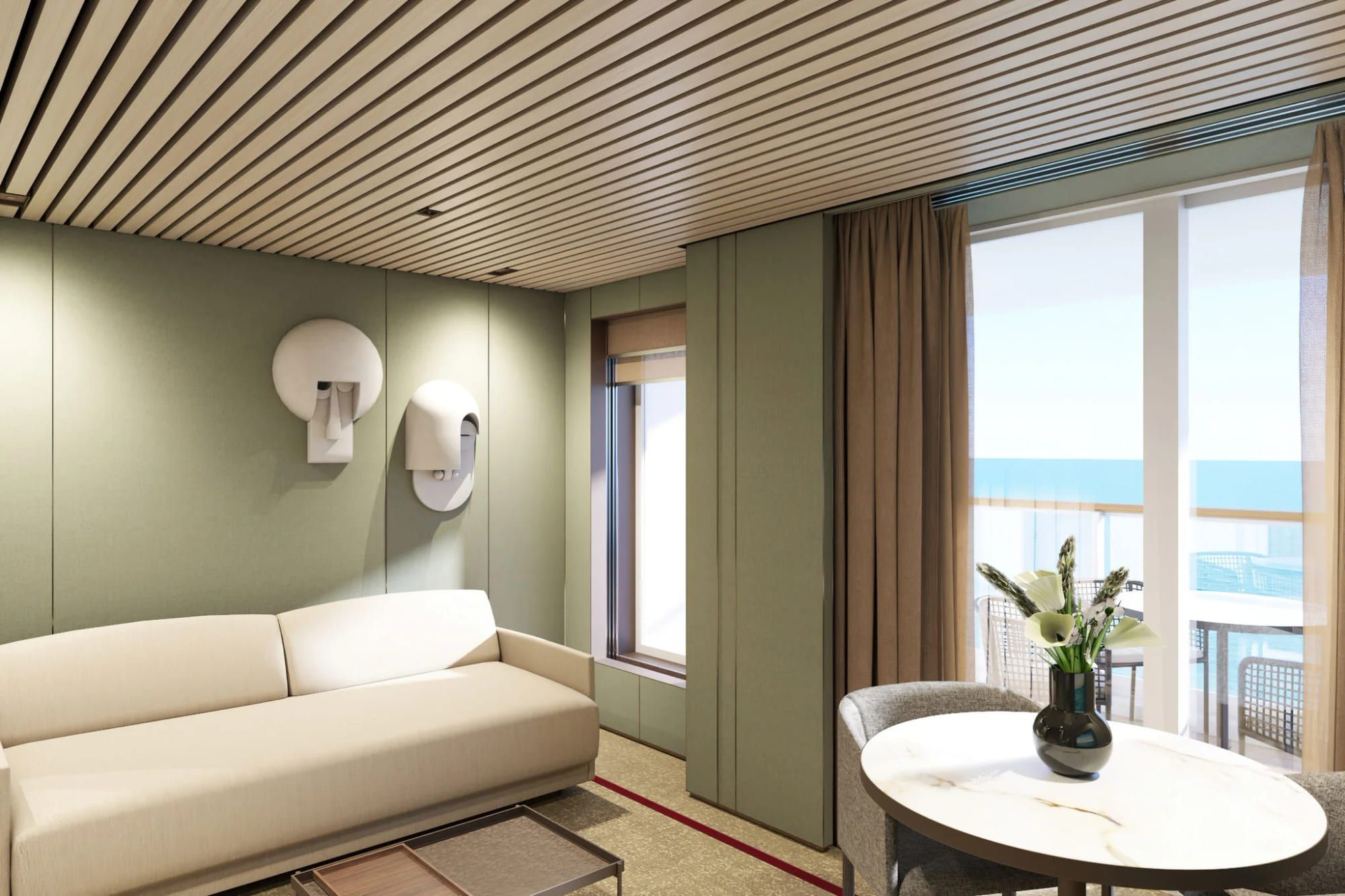 Norwegian Luna The Haven 2-Bedroom Family Villa with Large Balcony (H6) living area