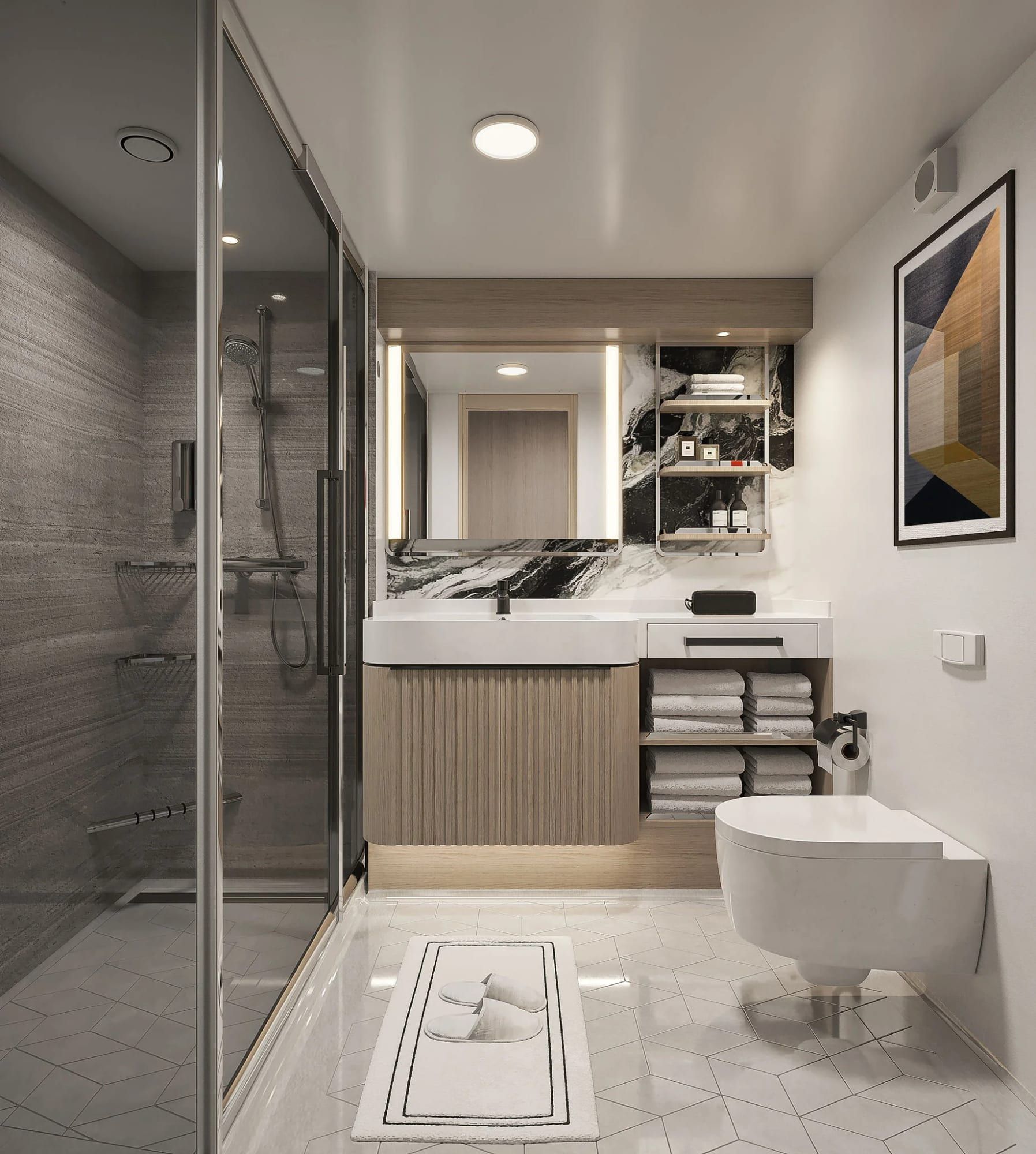Norwegian Luna Balcony (BB) bathroom