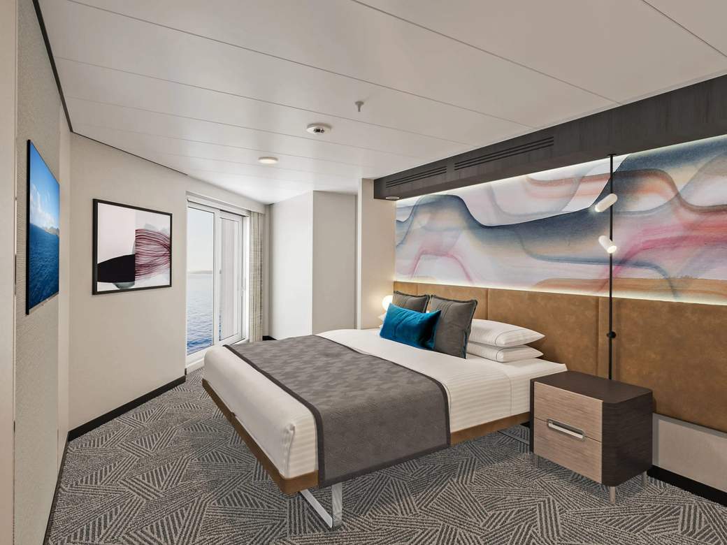 Norwegian Aqua Family Suite with Master Bedroom & Large Balcony (SJ) bedroom, photo 1 of 2 Norwegian Aqua Family Suite with Master Bedroom & Large Balcony (SJ) bedroom, photo 1 of 2