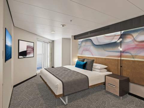 Norwegian Aqua Family Suite with Master Bedroom & Large Balcony (SJ) bedroom, photo 1 of 2 Norwegian Aqua Family Suite with Master Bedroom & Large Balcony (SJ) bedroom, photo 1 of 2
