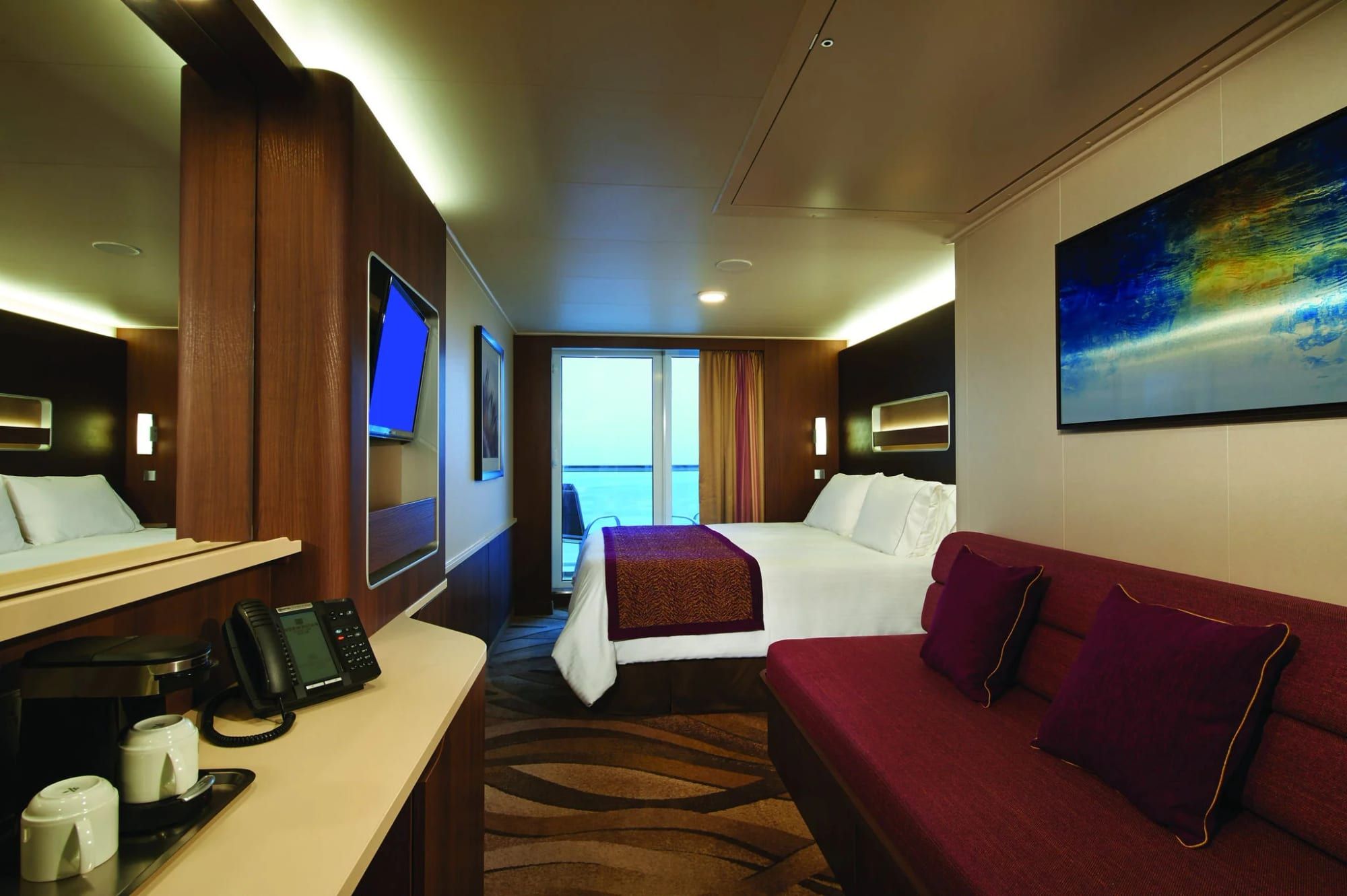 Norwegian Escape Club Balcony Suite (MA) cabin, photo 1 of 2