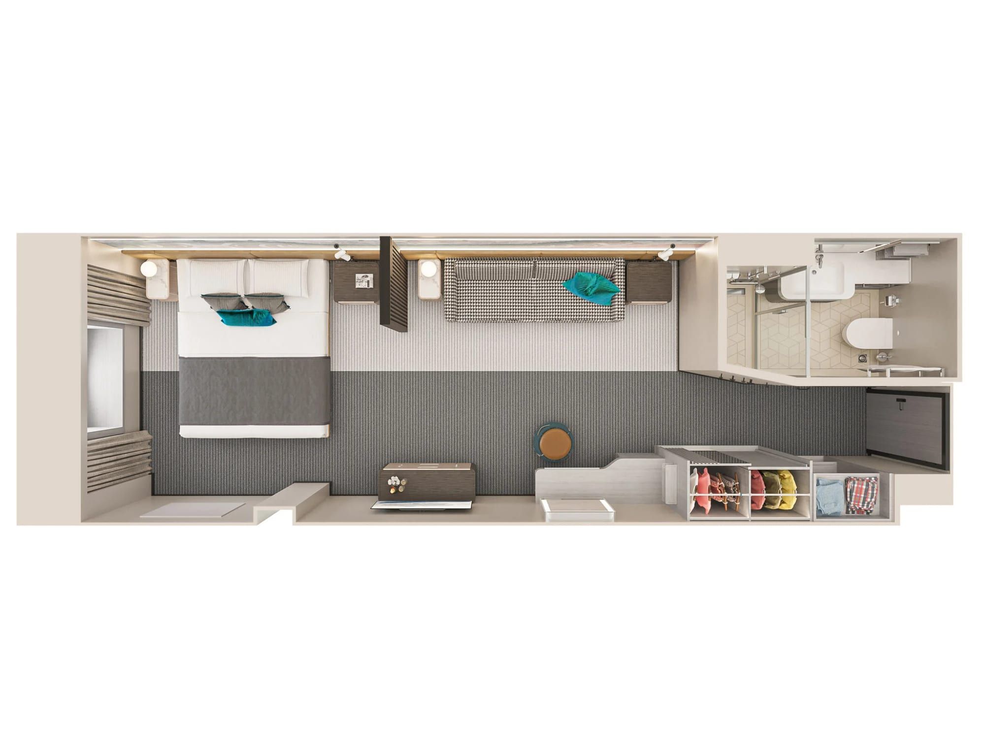 Norwegian Luna Large Oceanview with Round Window (OA) floor plan