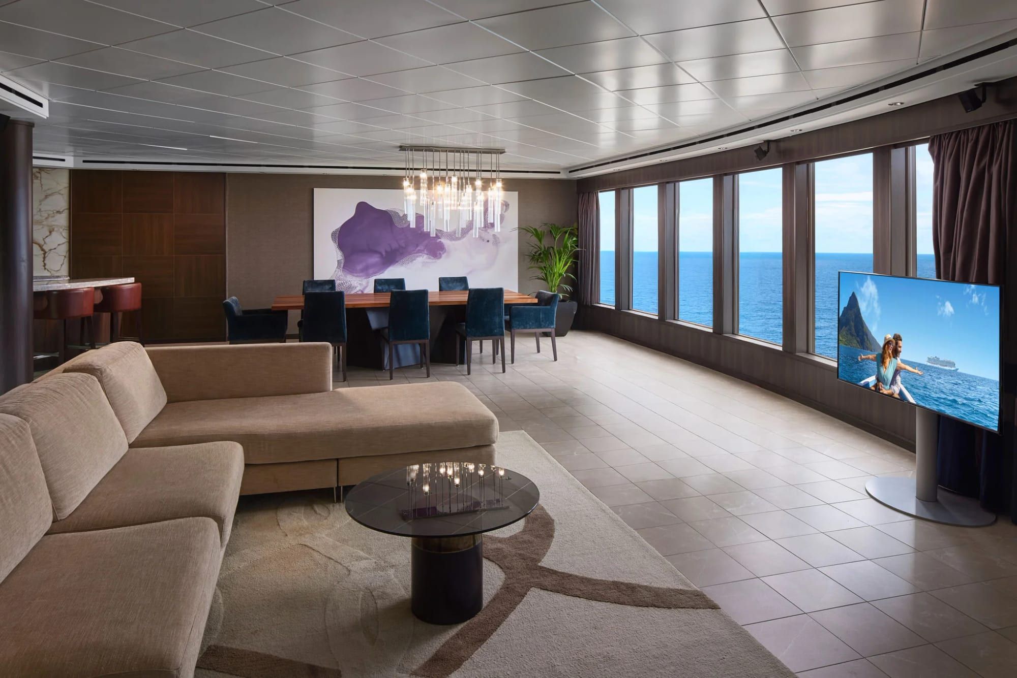 Norwegian Jewel The Haven 3-Bedroom Garden Villa (H1) living area