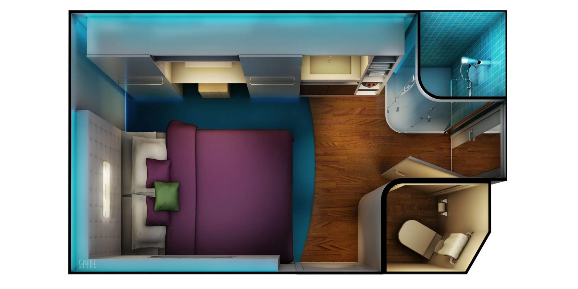 Norwegian Escape Solo Studio (T1) floor plan