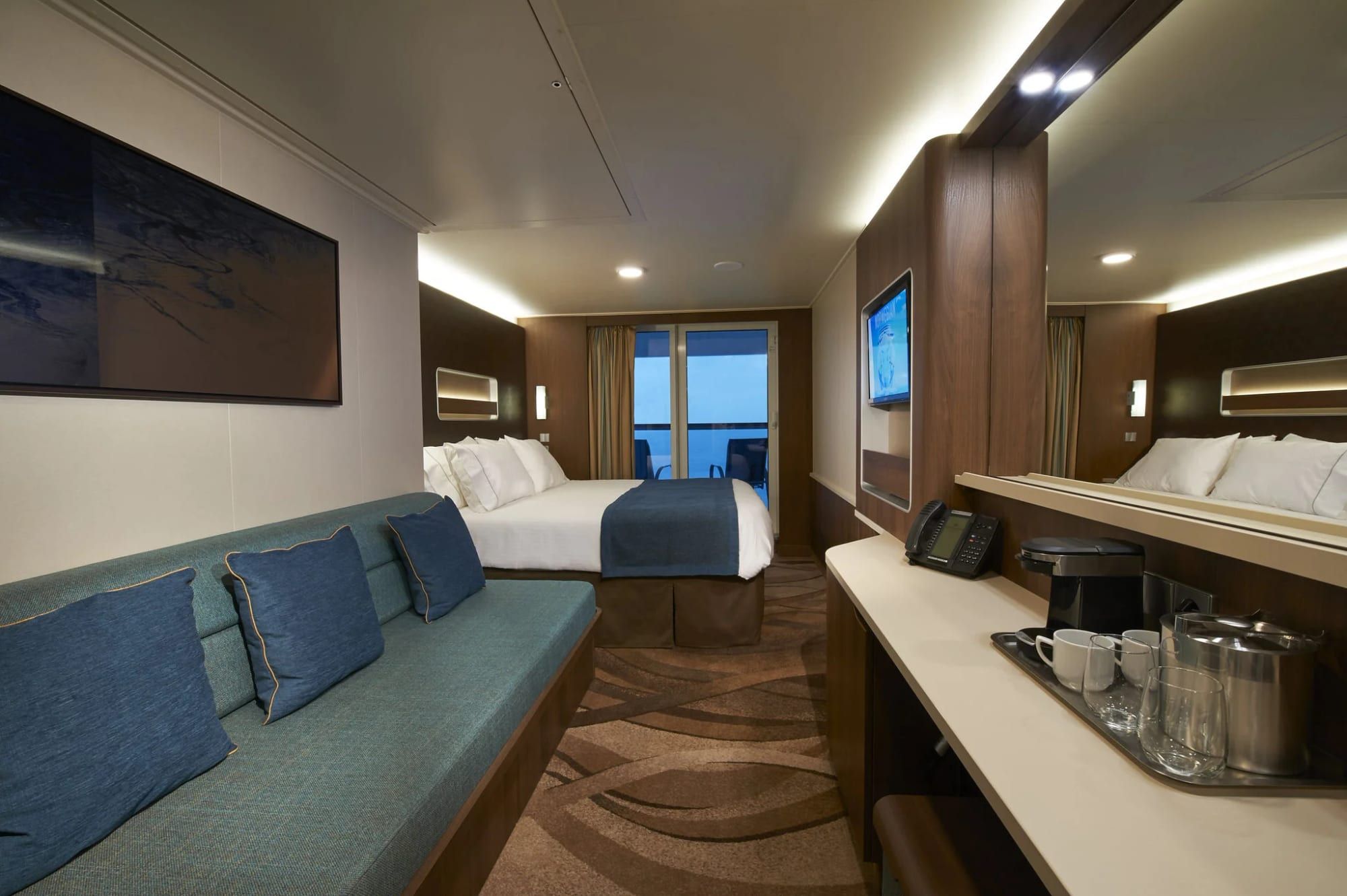 Norwegian Escape Balcony (BA) cabin, photo 1 of 2