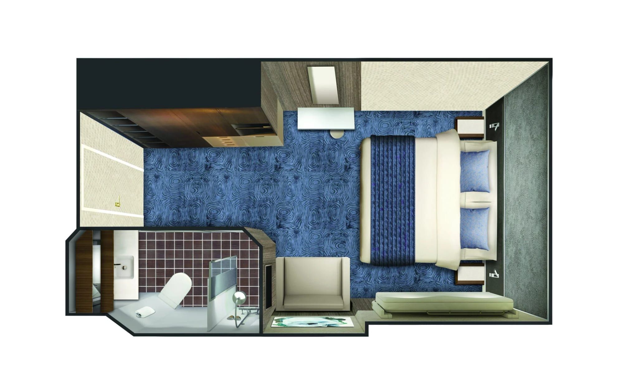 Representative photo: Norwegian Spirit Family Inside floor plan