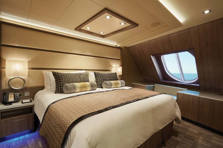 Norwegian Bliss The Haven Forward-Facing Penthouse with Balcony (HG) bedroom