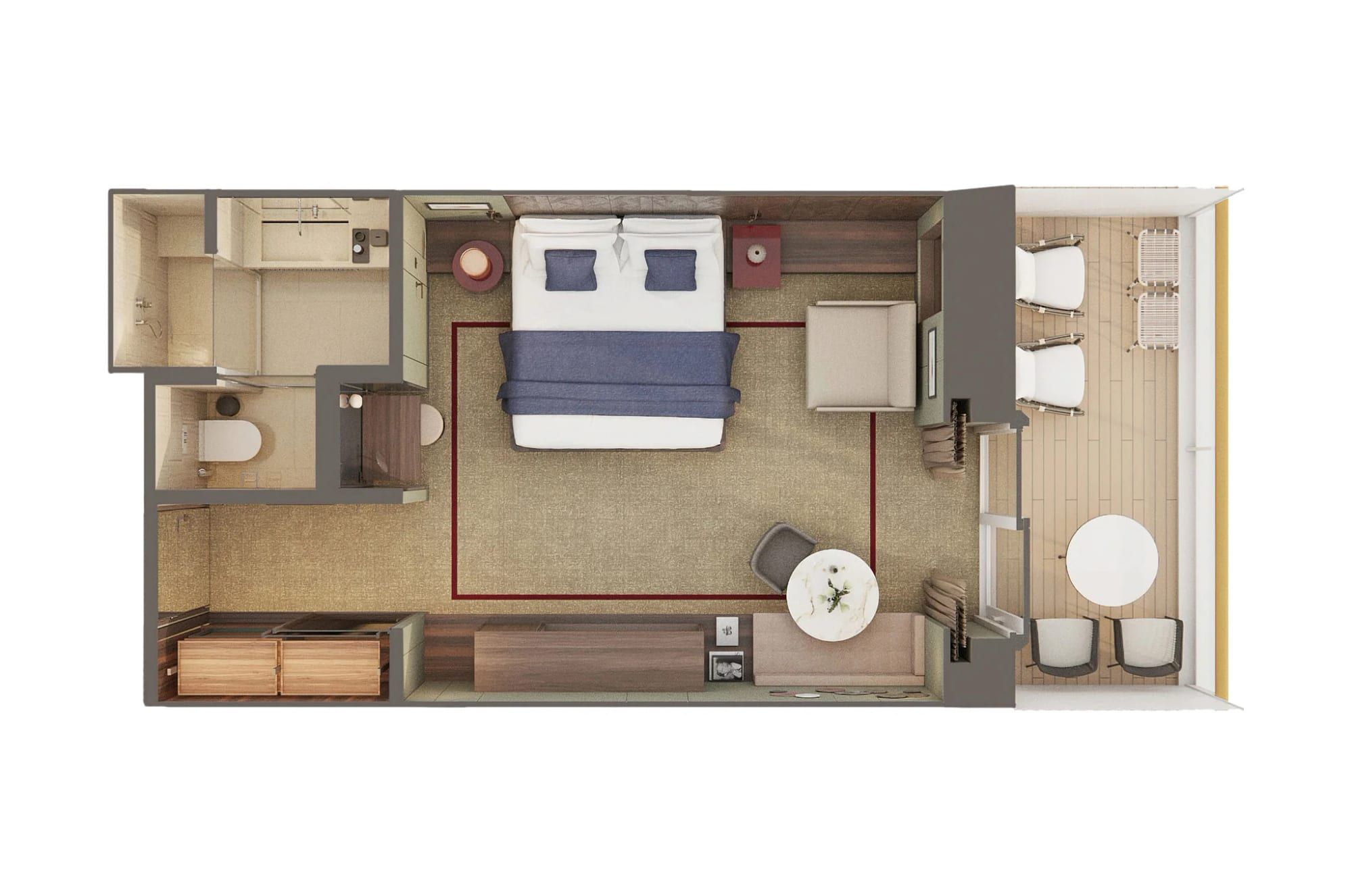 Norwegian Viva The Haven Penthouse with Balcony (HE) floor plan