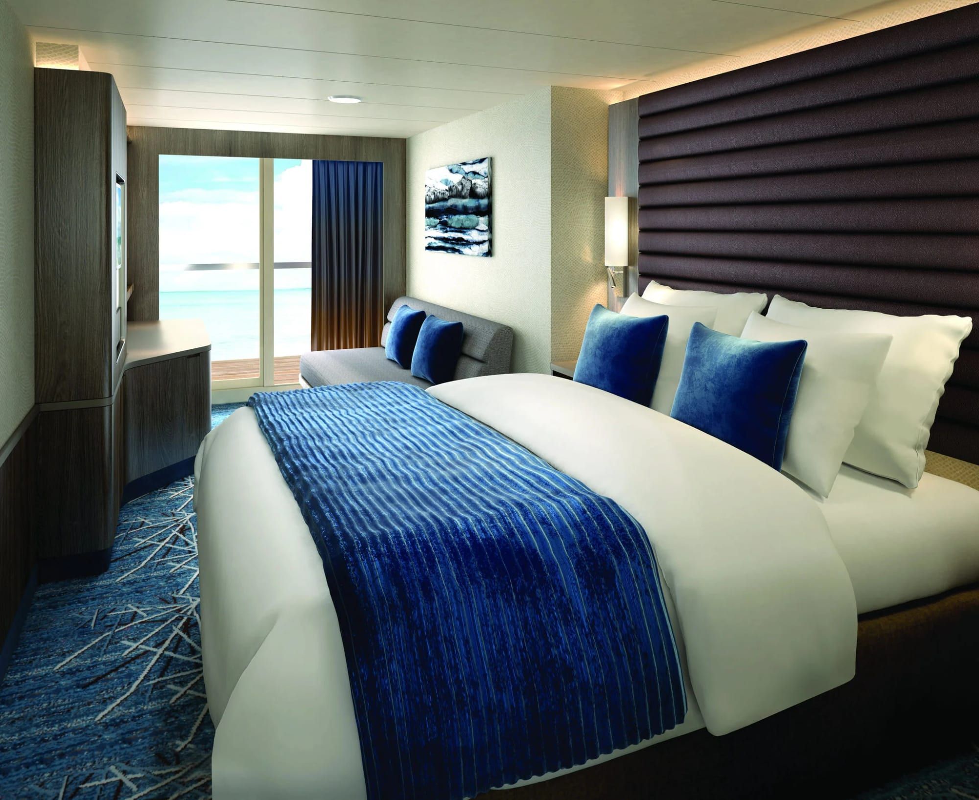 Norwegian Encore Club Balcony Suite with Larger Balcony (M6) cabin