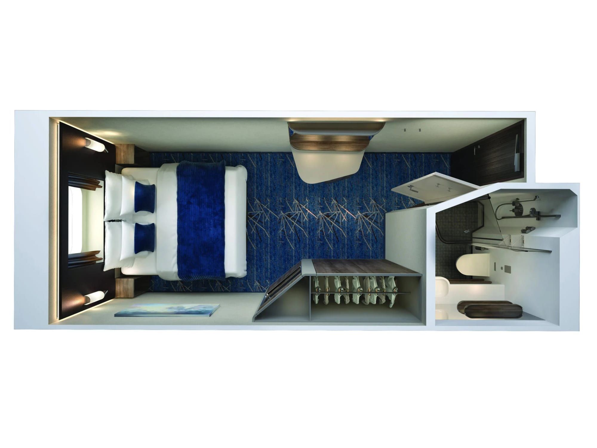 Representative photo: Norwegian Encore Oceanview with Picture Window floor plan