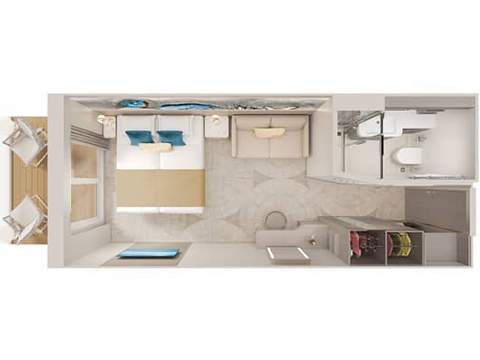 Norwegian Aft Facing Balcony Cabin Category