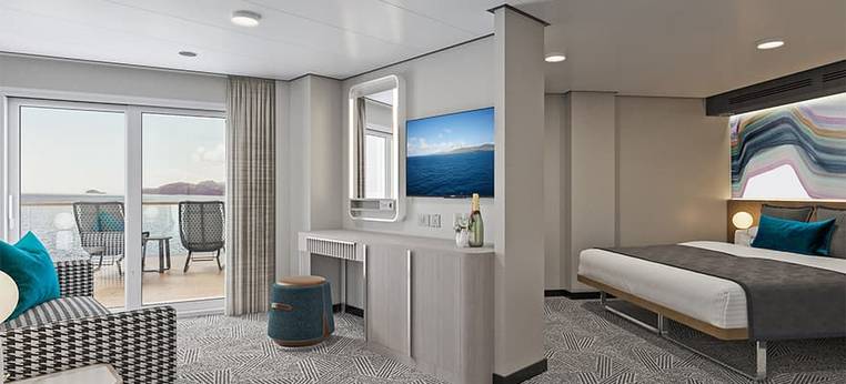 Norwegian Aft Facing Suite Large Balcony Cabin Category