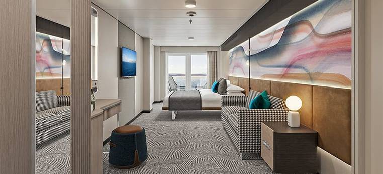 Norwegian Family Club Balcony Suite Cabin Category