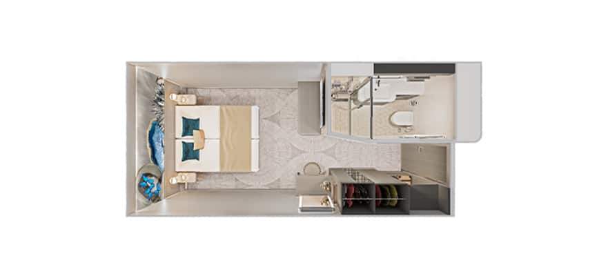 Representative photo: Norwegian Prima Solo Inside floor plan Representative photo: Norwegian Prima Solo Inside floor plan