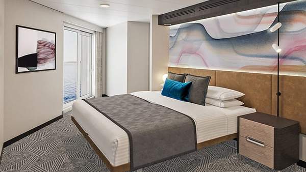 Norwegian Family Suite Master Bedroom Balcony Cabin Category