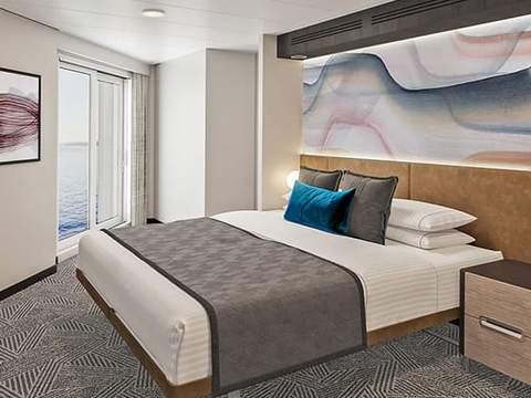 Norwegian Family Suite Master Bedroom Balcony Cabin Category
