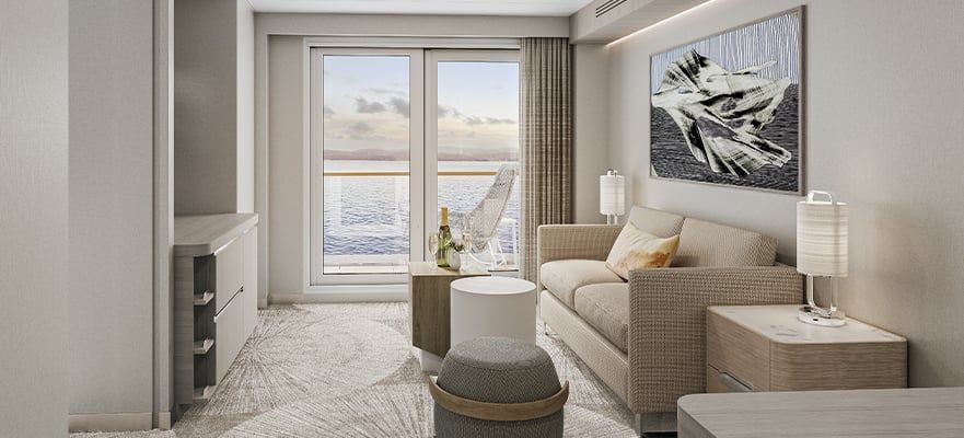 Norwegian Family Suite Master Bedroom Balcony Cabin Category