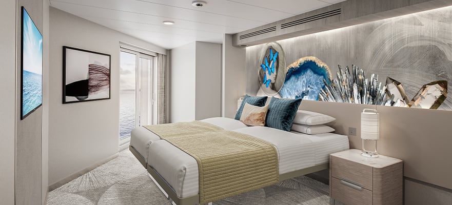 Norwegian Family Suite Master Bedroom Balcony Cabin Category