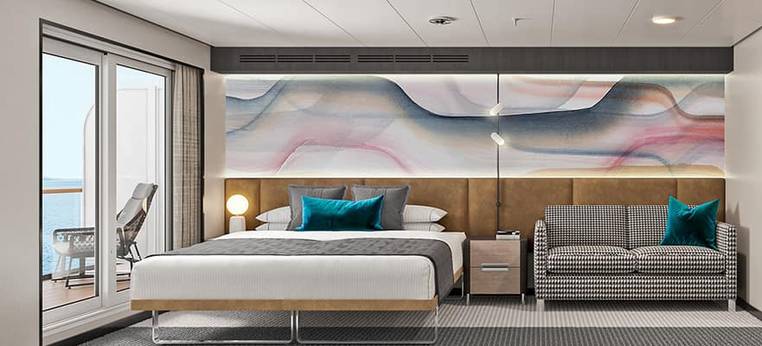 Norwegian Forward Facing Club Balcony Suite Cabin Category