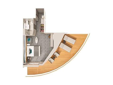 Norwegian Forward Facing Club Balcony Suite Large Balcony Cabin Category Norwegian Forward Facing Club Balcony Suite Large Balcony Cabin Category