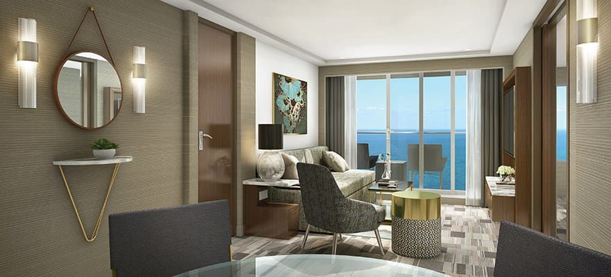 Norwegian Forward Facing Deluxe Penthouse Large Balcony Cabin Category