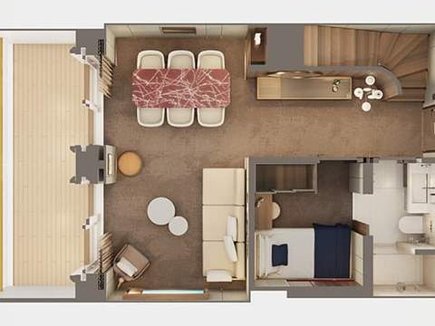 Norwegian Haven 3 Bedroom Duplex Suite Large Balcony Cabin Category Norwegian Haven 3 Bedroom Duplex Suite Large Balcony Cabin Category
