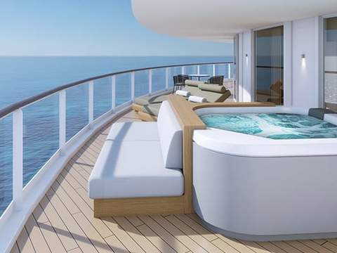 Norwegian Haven Aft Facing Penthouse Large Balcony Cabin Category