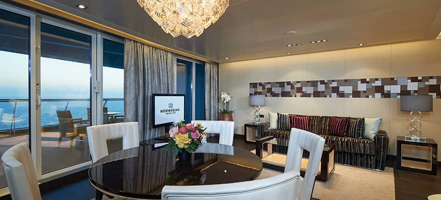 Norwegian Haven Deluxe Owners Suite Large Balcony Cabin Category