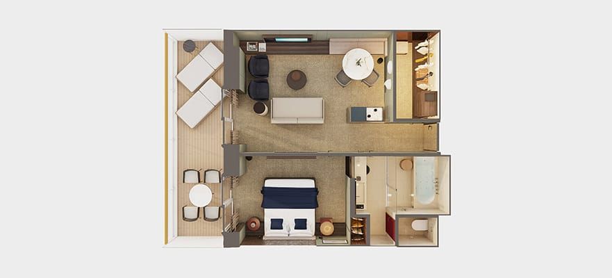 Norwegian Haven Owners Suite Large Balcony Cabin Category