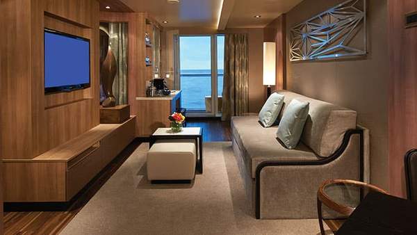 Sit back in your Haven Deluxe Spa Suite Living Room