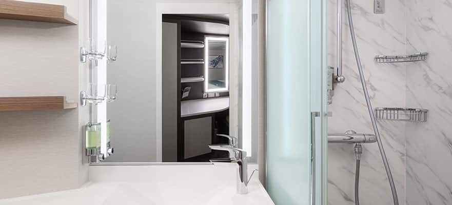 Bright and modern bathrooms