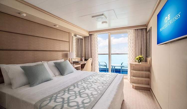 Balcony cabin on Enchanted Princess Balcony cabin on Enchanted Princess