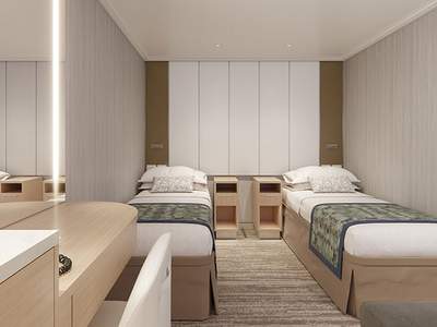Inside cabin on Star Princess