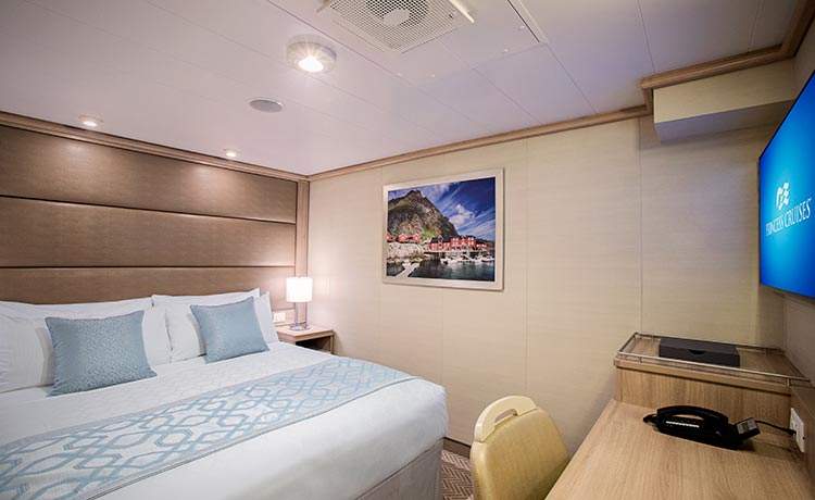 Inside cabin on Sky Princess
