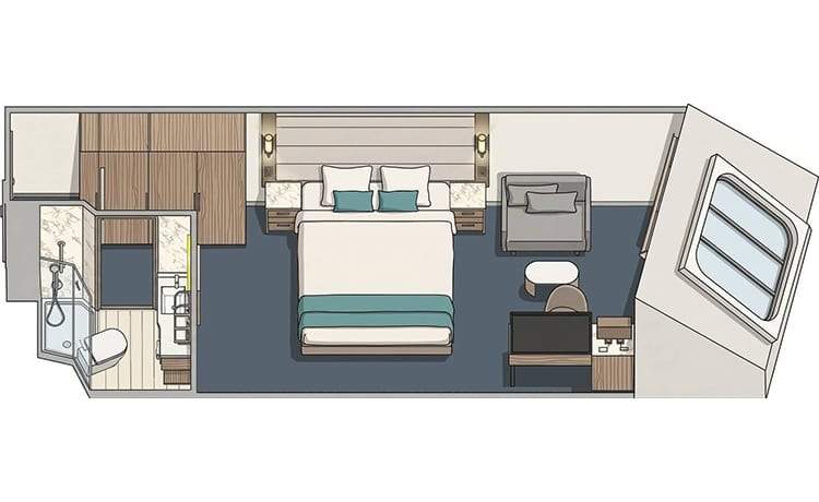 Regal Princess Premium Oceanview (O6) floor plan, photo 1 of 2 Regal Princess Premium Oceanview (O6) floor plan, photo 1 of 2