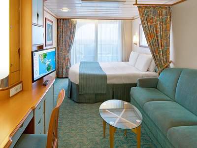 Adventure of the Seas Spacious Ocean View Balcony (3B) cabin, photo 1 of 2