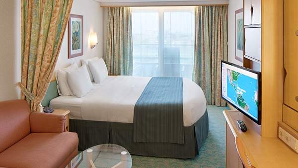Representative photo: Adventure of the Seas Sunset Ocean View Balcony cabin