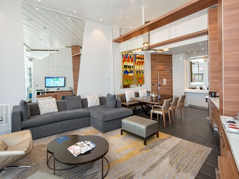 Allure of the Seas Grand Panoramic Suite -1 Bedroom (GP) living area, photo 1 of 3